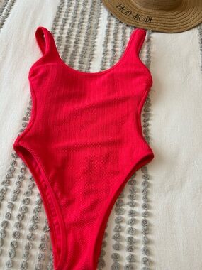 No Boundaries Hot Pink One-Piece Swimsuit